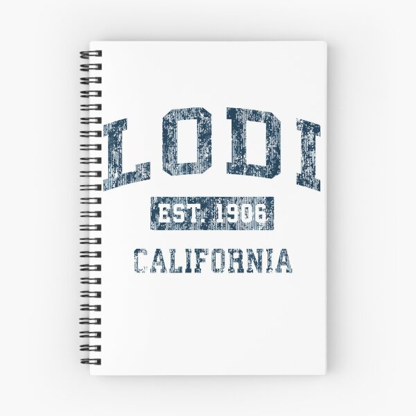 Item preview, Lodi California CA Vintage Sports Design Navy Print T-Shirt designed and sold by CreceliusAdolf.