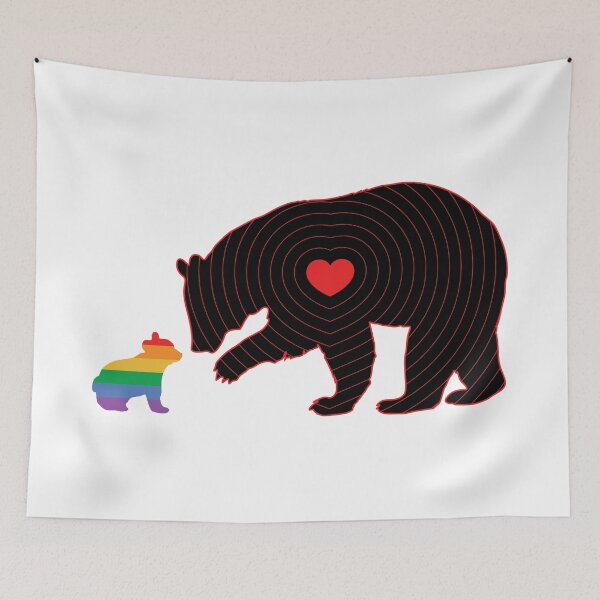 Item preview, Mama Bear Love LGBT Gay Pride designed and sold by BunnyPrinceDegn.