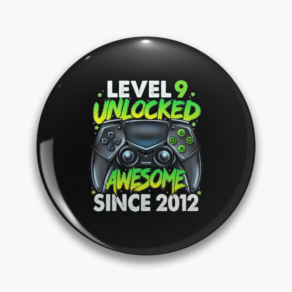 Item preview, Level 9 Unlocked Awesome Since 2012 9Th Birthday Gaming designed and sold by rahamatoutafahd.
