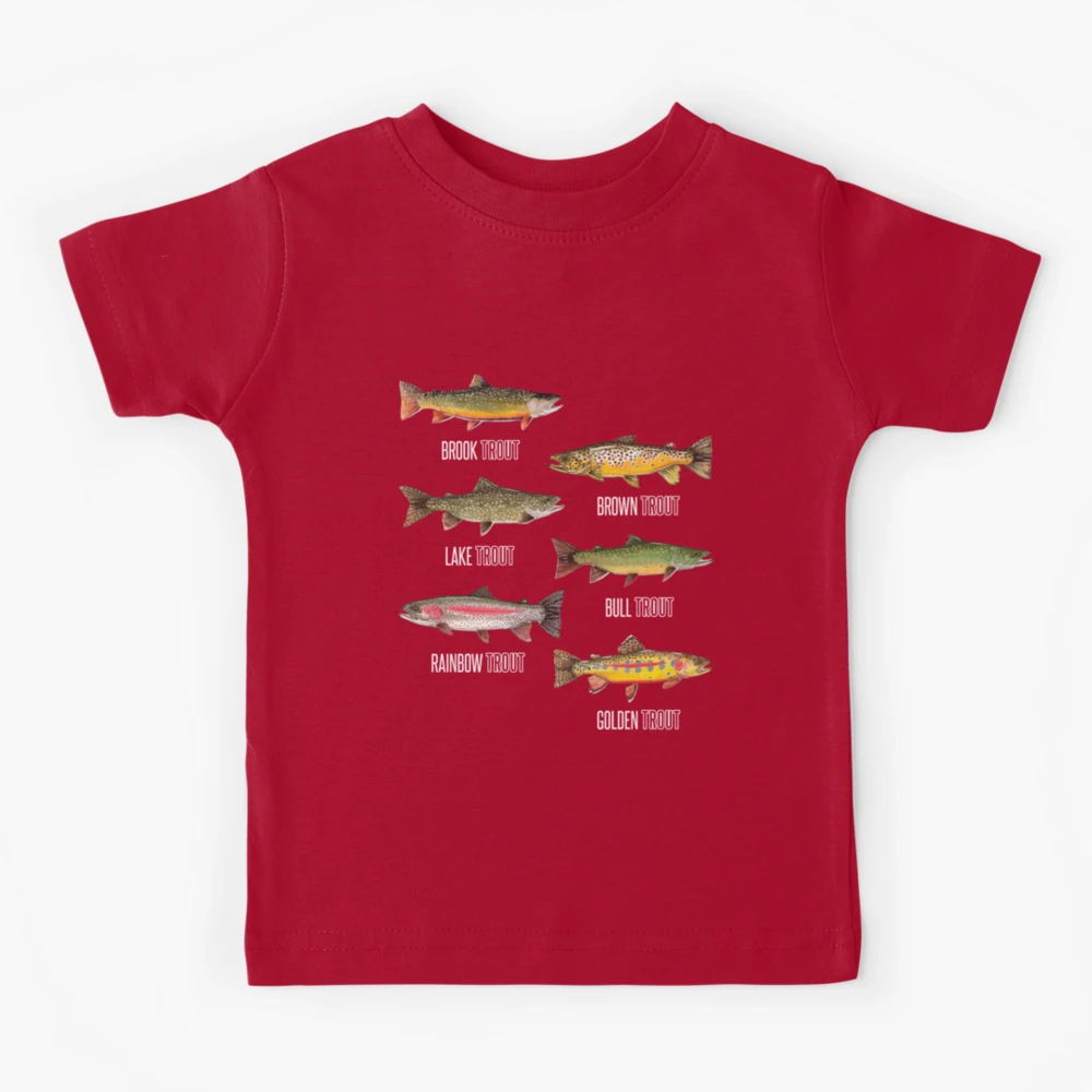  freshwater fish identification heart shape Species Fishing  T-Shirt : Clothing, Shoes & Jewelry