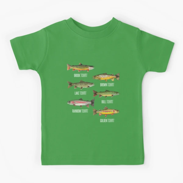 Types of Trout Fish Species Collection Fishing T-Shirt