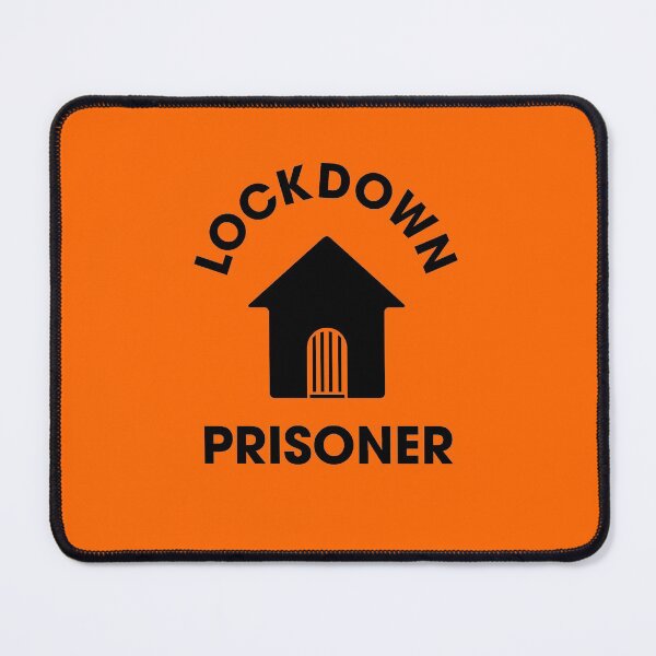 Item preview, Lockdown Prisoner Uniform - Typography Font Back - BLACK designed and sold by AMGraphicStudio.