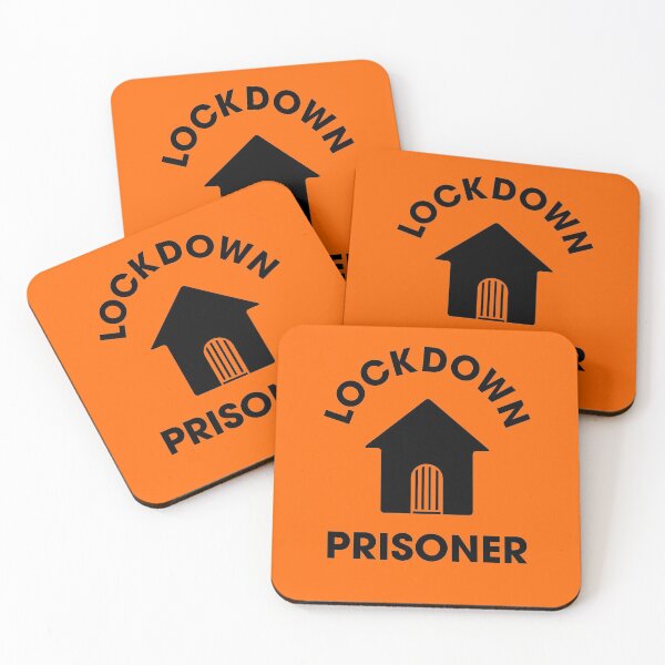 Item preview, Lockdown Prisoner Uniform - Typography Font Back - BLACK designed and sold by AMGraphicStudio.