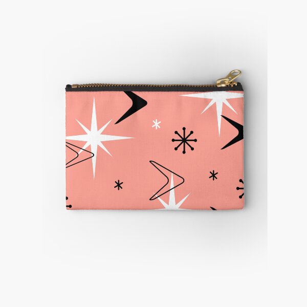Item preview, Mid Century Modern Boomerangs Salmon Pink designed and sold by thepixelgarden.