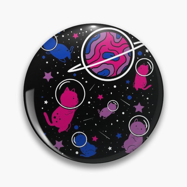Artikelvorschau, Bisexual Pride Cat In Space Bisexual Gift entworfen und verkauft von queerappear.