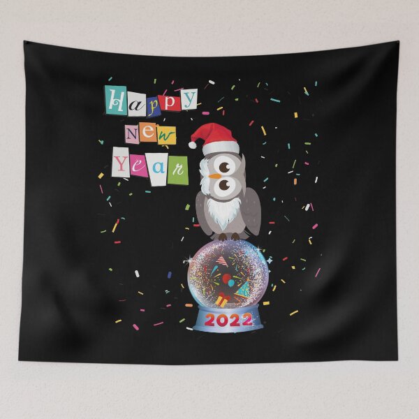 Item preview, happy new year 2022 owl designed and sold by Lighvision.