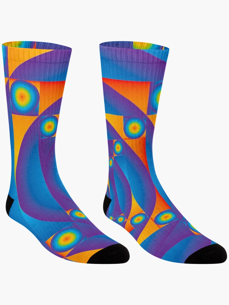 Thumbnail 3 of 5, Socks, Echoes designed and sold by InfinitePathArt.