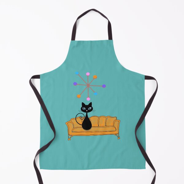 Item preview, Retro kitty sitting on vintage sofa designed and sold by LisWilliams.
