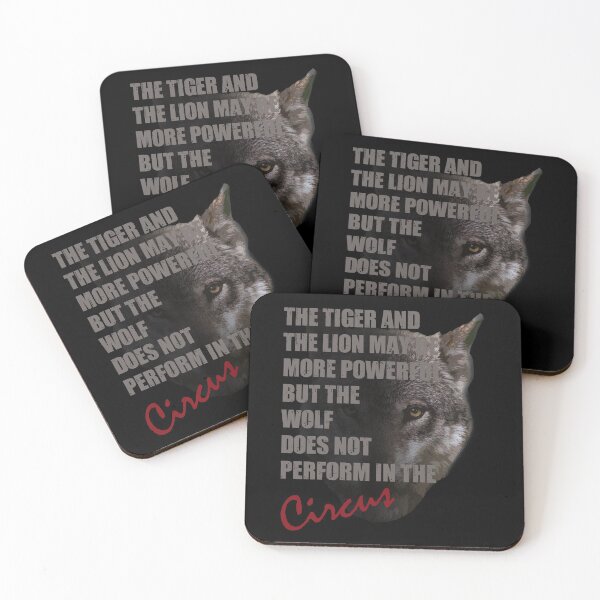 Item preview, The Tiger And The Lion May Be More Powerful But The Wolf Does Not Perform In The Circus designed and sold by TeesForTheWorld.