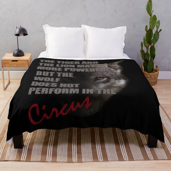 Item preview, The Tiger And The Lion May Be More Powerful But The Wolf Does Not Perform In The Circus designed and sold by TeesForTheWorld.