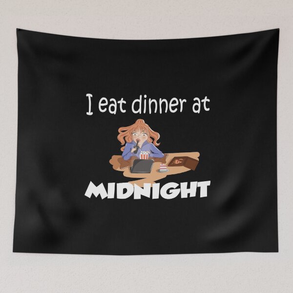 Item preview, I eat dinner at midnight designed and sold by smokin-prints.