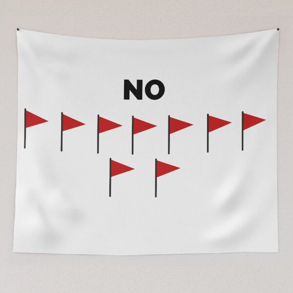 Item preview, Red flag NO lean yes designed and sold by jassine11.