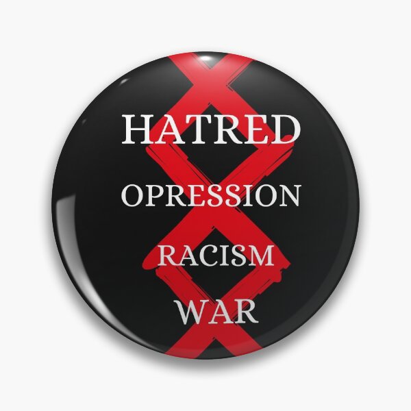 Item preview, NO HATRED,NO RACISM,NO OPRESSION, NO WAR designed and sold by DoloresAlaire.