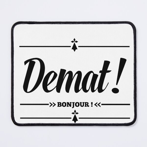 Item preview,  Demat - Breton Translation - Hello - Funny T-shirt - Brittany Gift Idea designed and sold by WooW Design Effect.