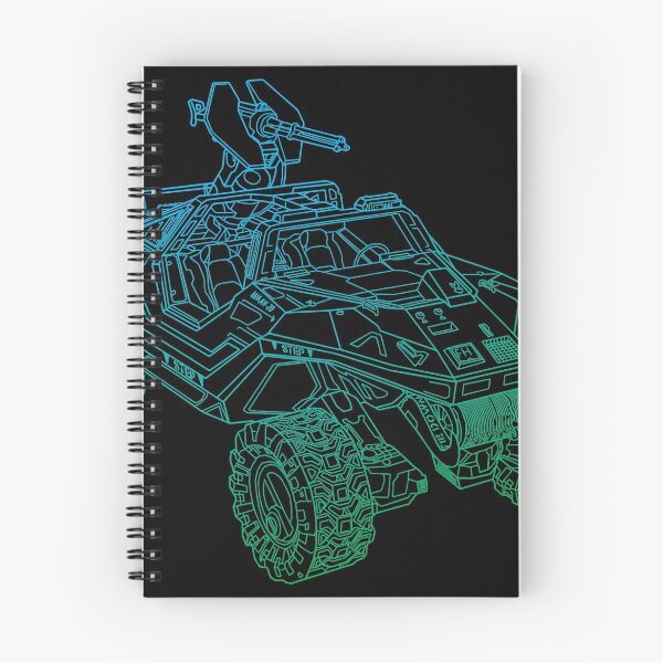 Item preview, UNSC Warthog - Blue to Green Gradient Outline designed and sold by ONI-Creative.