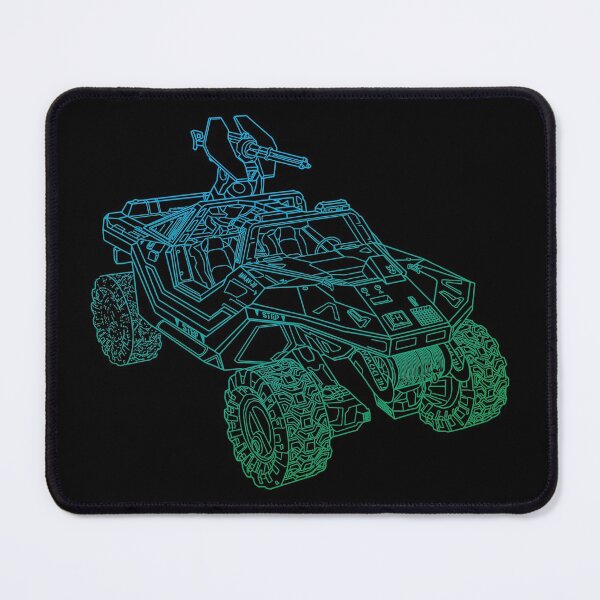 Item preview, UNSC Warthog - Blue to Green Gradient Outline designed and sold by ONI-Creative.