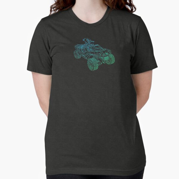 Item preview, UNSC Warthog - Blue to Green Gradient Outline designed and sold by ONI-Creative.