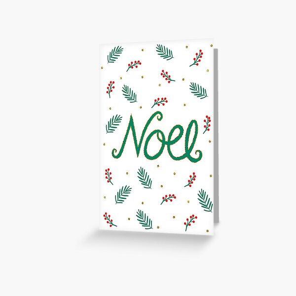 Noel Christmas Card Greeting Card