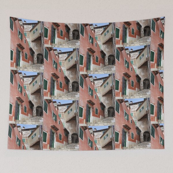 Item preview, Quirky Buildings At Rovinj Croatia designed and sold by lynn carter.