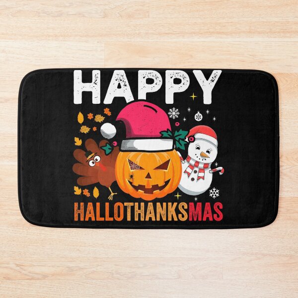 Item preview, Happy Hallothanksmas Funny Halloween Thanksgiving Christmas designed and sold by NiceSpot.