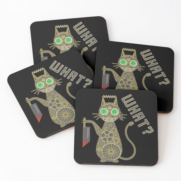 Item preview, What Steampunk Killer Murder Cat with Knife and Hannibal Mask designed and sold by orionlodubyal.
