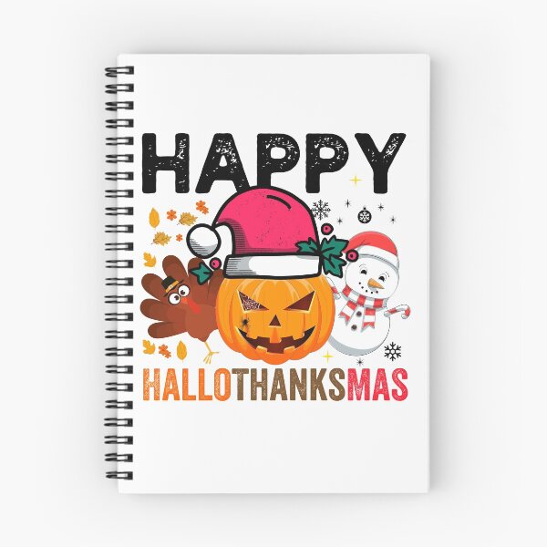 Item preview, Happy Hallothanksmas Funny Halloween Thanksgiving Christmas designed and sold by NiceSpot.
