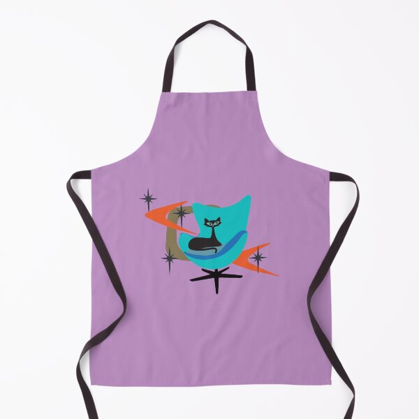 Item preview, Atomic cat sitting on a retro styled chair designed and sold by LisWilliams.