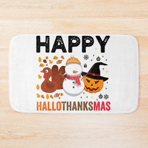 Item preview, Happy Hallothanksmas Funny Halloween Thanksgiving Christmas designed and sold by NiceSpot.