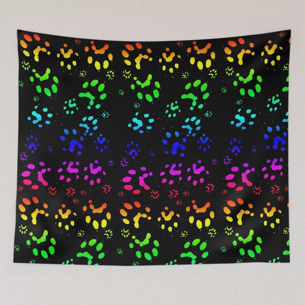 Item preview, Ferret Paws - Rainbow on Black designed and sold by Fennic.