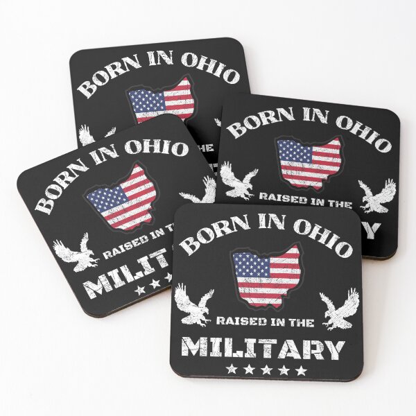 Item preview, Born in Ohio raised in the Military   designed and sold by PinnockDesigns.