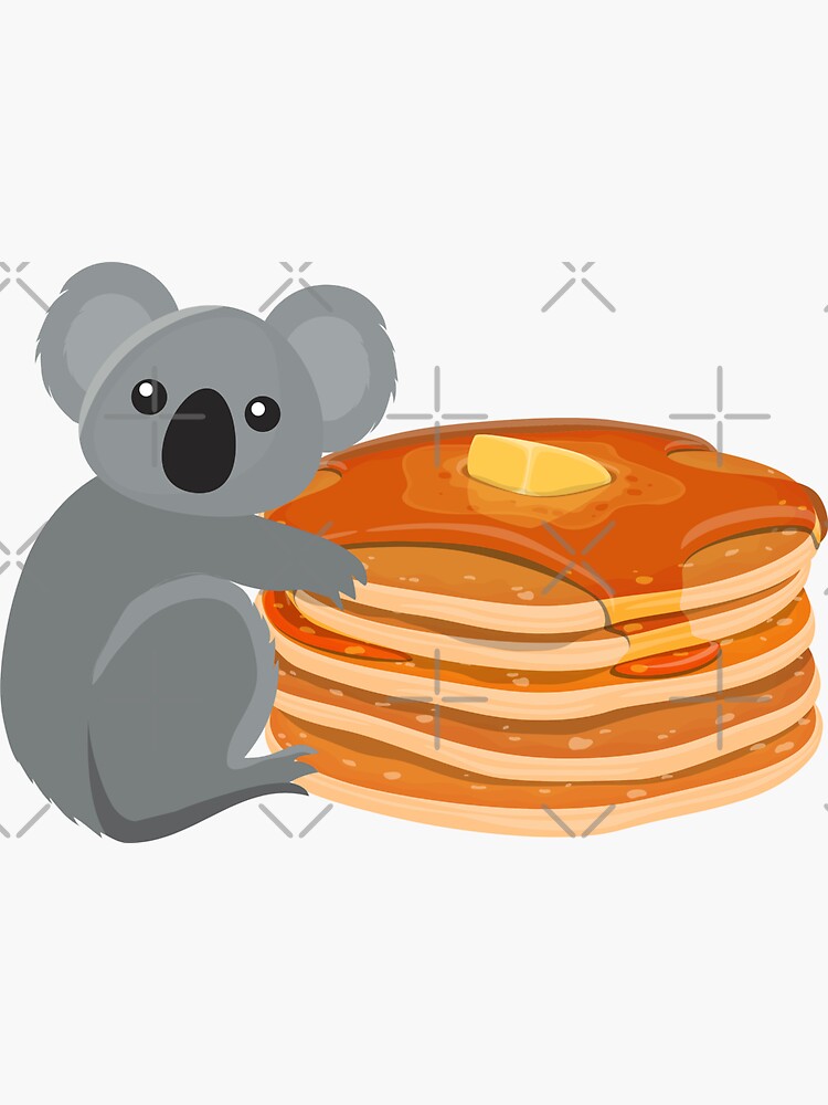 "Koala Bear Pancakes" Sticker for Sale by ncameron93 Redbubble