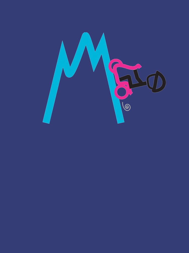 Scooter Boy series - scootin' over the mountain t-shirt by gosugimoto