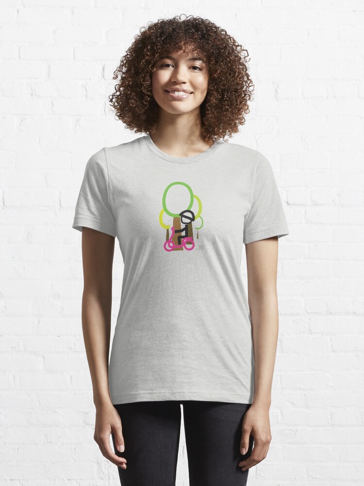 Alternate view of Scooter Boy series - scootin' through forrestl t-shirt Essential T-Shirt