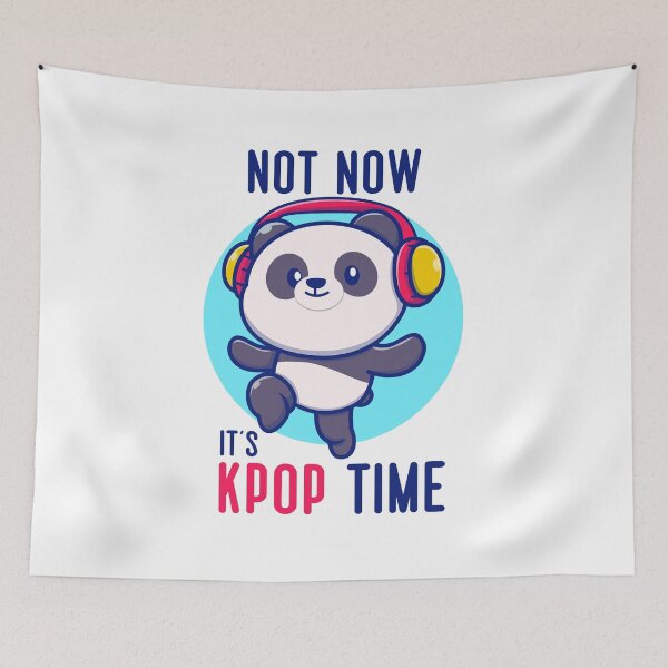 Item preview, Not Now, It’s KPOP Time KPOP Fan Merch designed and sold by M3G4MERCH.