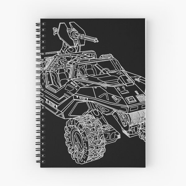 Item preview, UNSC Warthog - White Outline designed and sold by ONI-Creative.