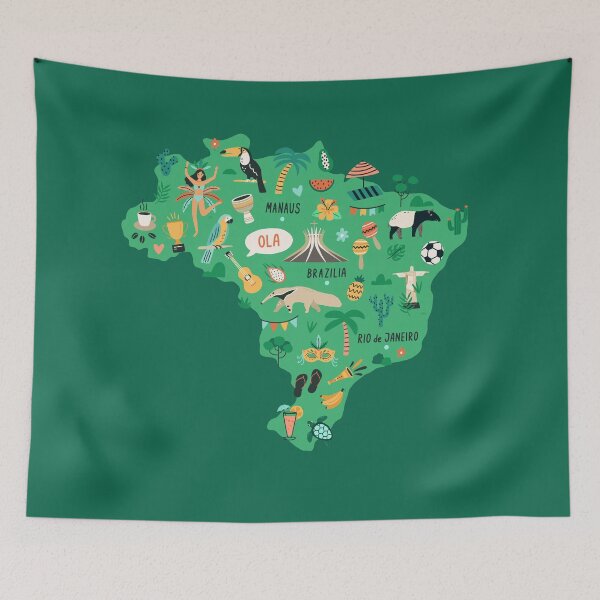 Item preview, Best Brazil Map  designed and sold by mattpanta.