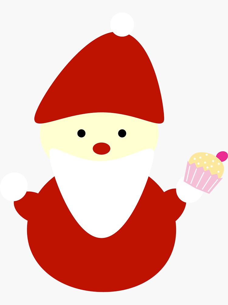 santa with cupcake by gosugimoto
