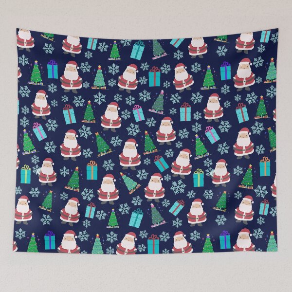 Item preview, Santa Claus Christmas Tree and Presents Merry Christmas kids christmas t-shirts christmas cards designed and sold by Orchyd.