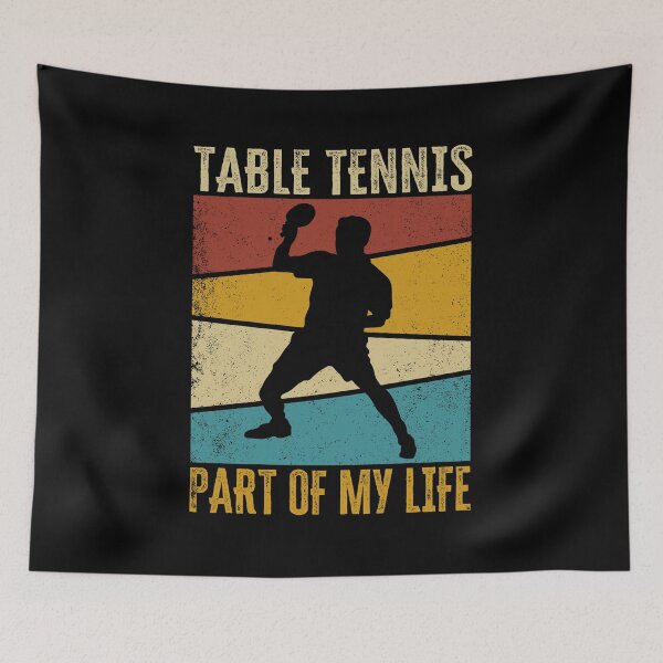 Item preview, Table Tennis - Part of my Life. Table Tennis Player Quote, Gift for Ping Pong Lovers designed and sold by AS-Shirts.