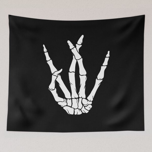Item preview, Westside Hip Hop Skeleton Hand Sign designed and sold by JustLivinLife.