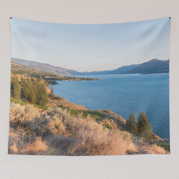 Item preview, Summer Evening View of Okanagan Lake and Naramata designed and sold by Amy Mitchell.
