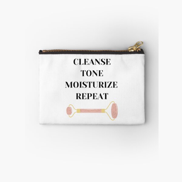 Item preview, skin care quote with jade roller - cleanse, tone, moisturize, repeat  designed and sold by KIKAIA  The Label.