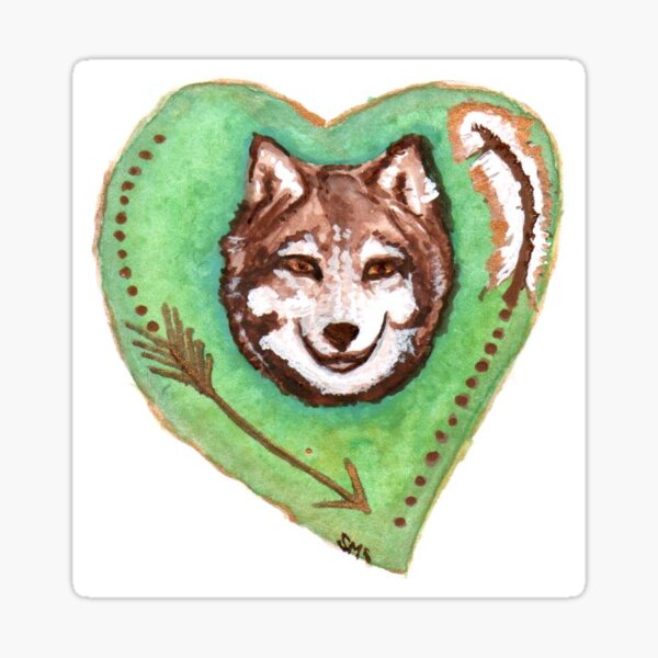 Rise Up Wild Wolf Sticker