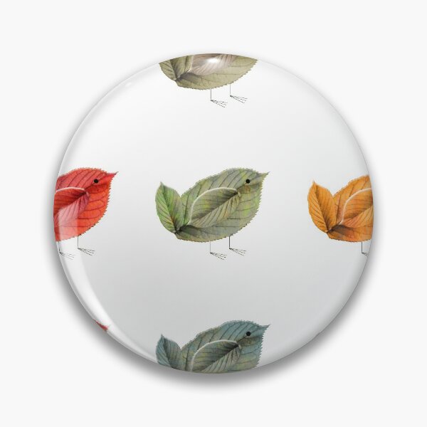 Item preview, Cute Little Birds Leave Patterned Painting Art - Hand Painted Birds designed and sold by AR Studios.