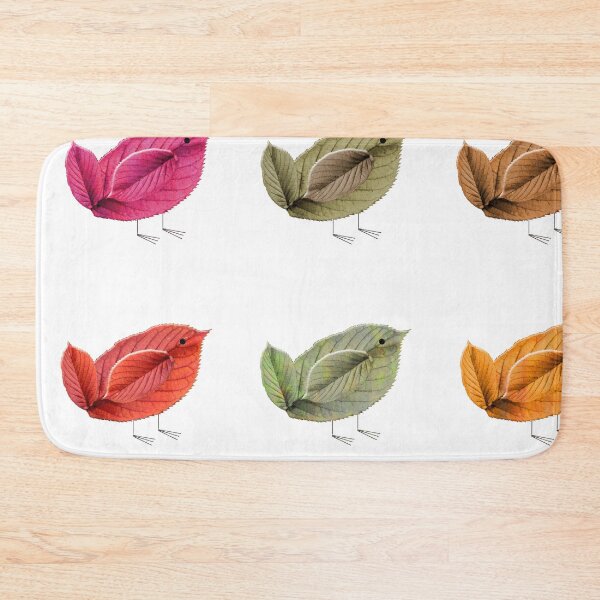 Item preview, Cute Little Birds Leave Patterned Painting Art - Hand Painted Birds designed and sold by AR Studios.