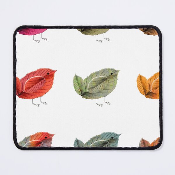 Item preview, Cute Little Birds Leave Patterned Painting Art - Hand Painted Birds designed and sold by AR Studios.