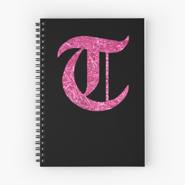 Item preview, The Letter T- Capital Pink Glitter Gothic designed and sold by TheLykosApparel.