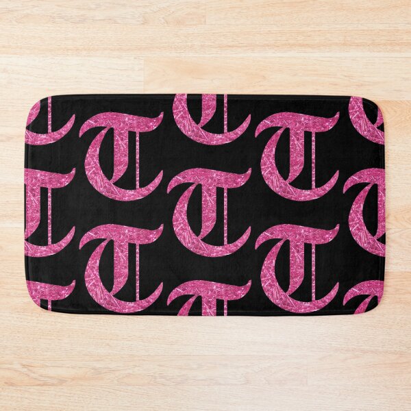 Item preview, The Letter T- Capital Pink Glitter Gothic designed and sold by TheLykosApparel.