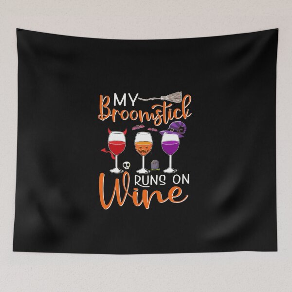 Item preview, Mi palo de escoba corre con vino designed and sold by StoreRahhal.