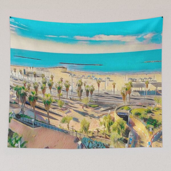 Item preview, Tel Aviv Beach View designed and sold by Sofia-Draws.